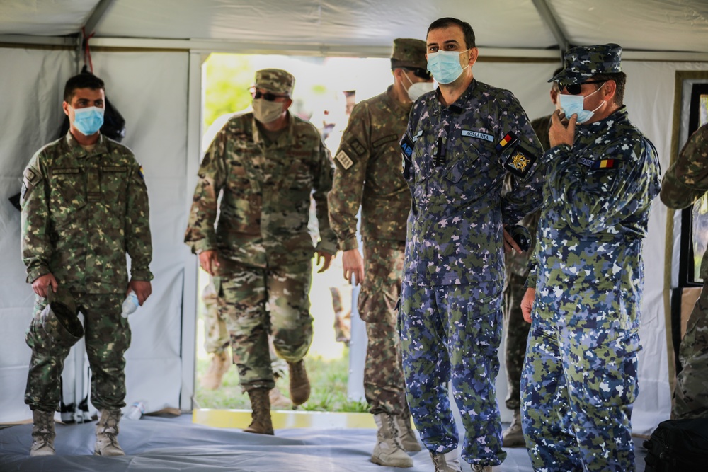 Romanian Military Delegation Observes Training at 117th Air Refueling Wing