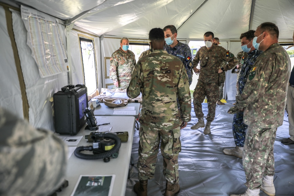 Romanian Military Delegation Observes Training at 117th Air Refueling Wing.