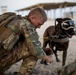 Military Working Dogs wear protective equipment for live fire exercise