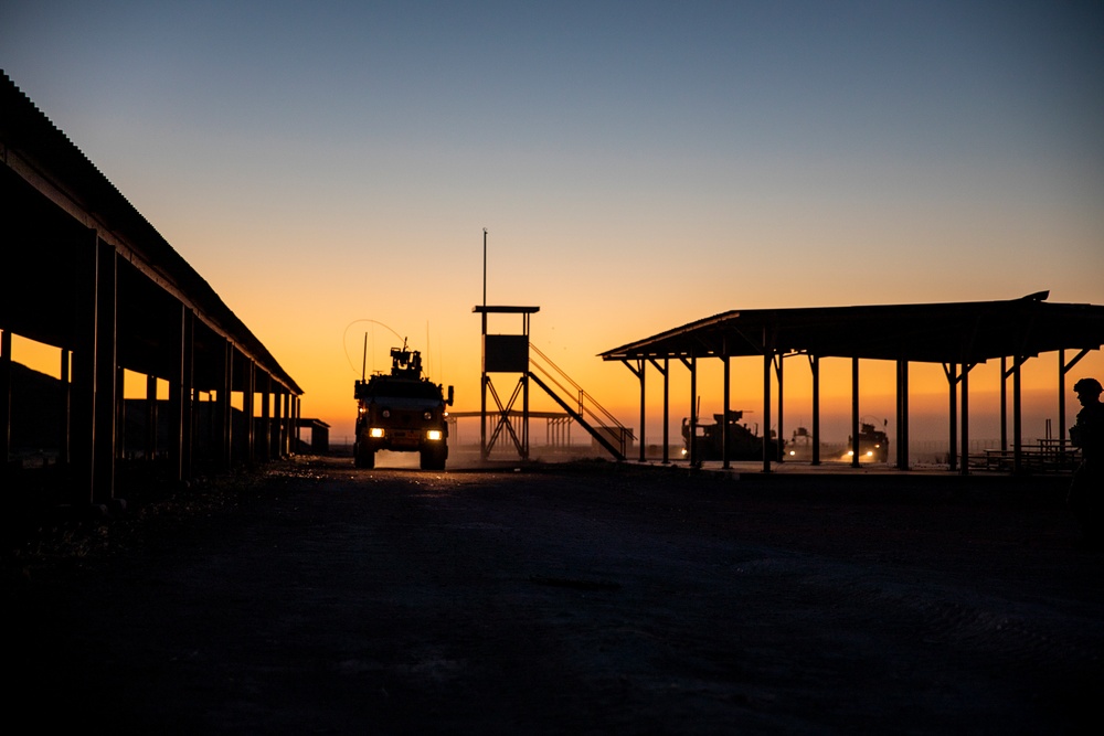 Coalition M240B live fire exercise