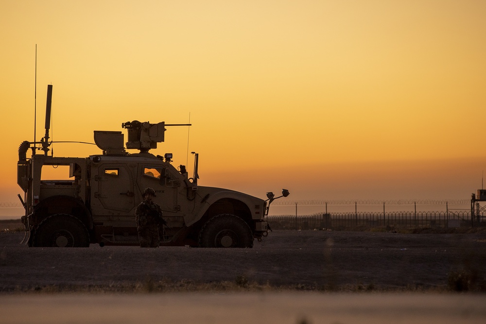 Coalition M240B live fire exercise