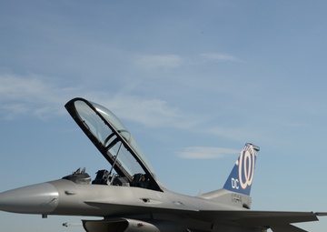 MLB Nats logo painted as F-16 tail flash