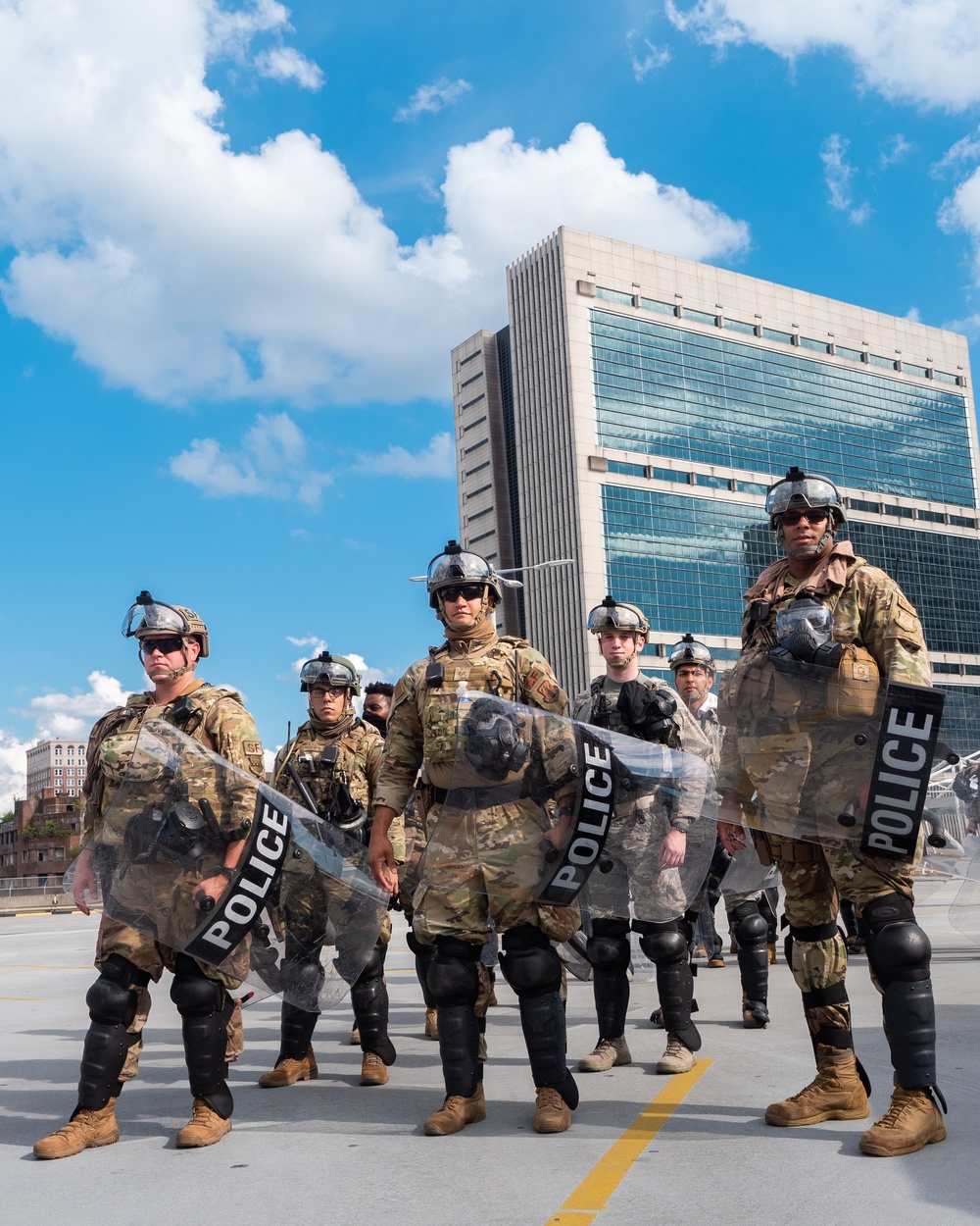 U.S. Airmen and Soldiers from the Georgia National Guard assist law enforcement agencies during Atlanta protests