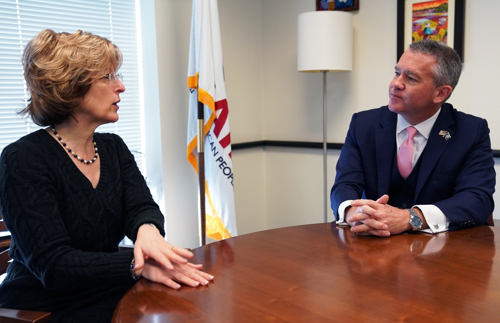 USAID Deputy Administrator Bonnie Glick meets with the U.S. Ambassador to Thailand Michael George DeSombre