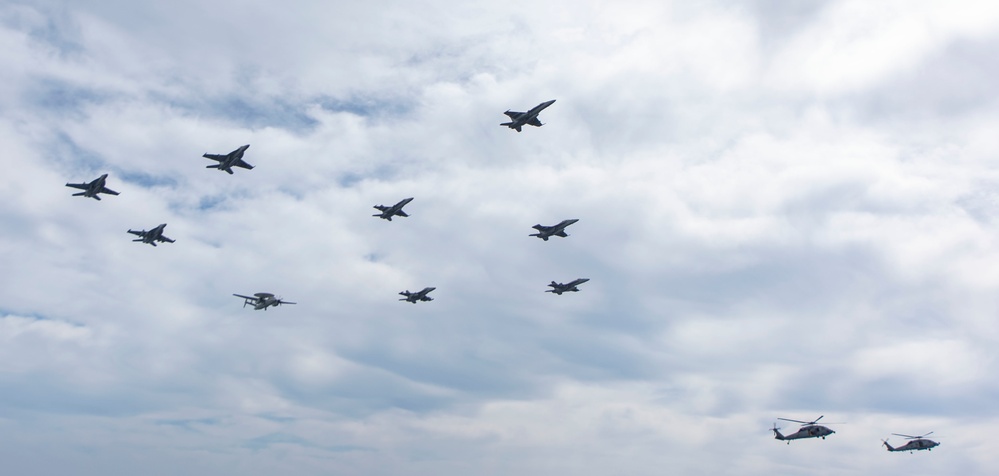 Nimitz CSG Aircraft Conduct Fly Over