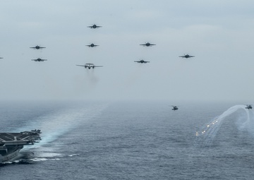 Nimitz CSG Aircraft Conduct Fly Over