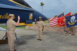 Blackmon takes oath of office as warrant officer
