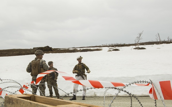 2nd LE BN trains with Norwegian Counterparts