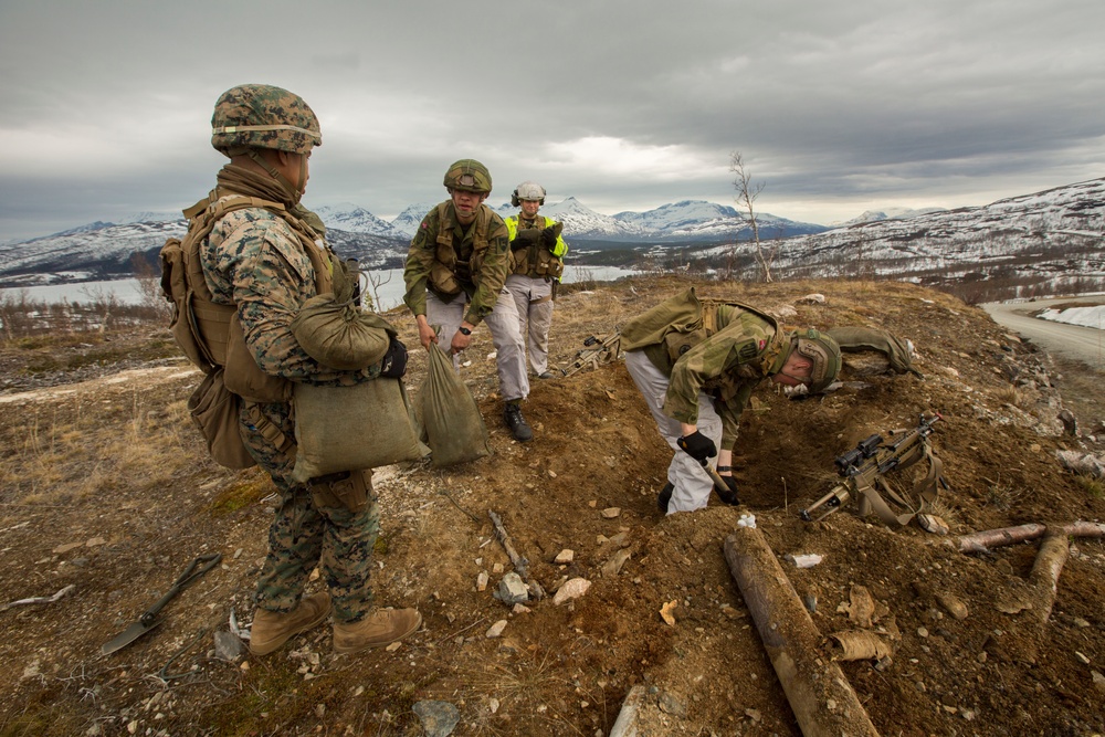 2nd LE BN trains with Norwegian Counterparts