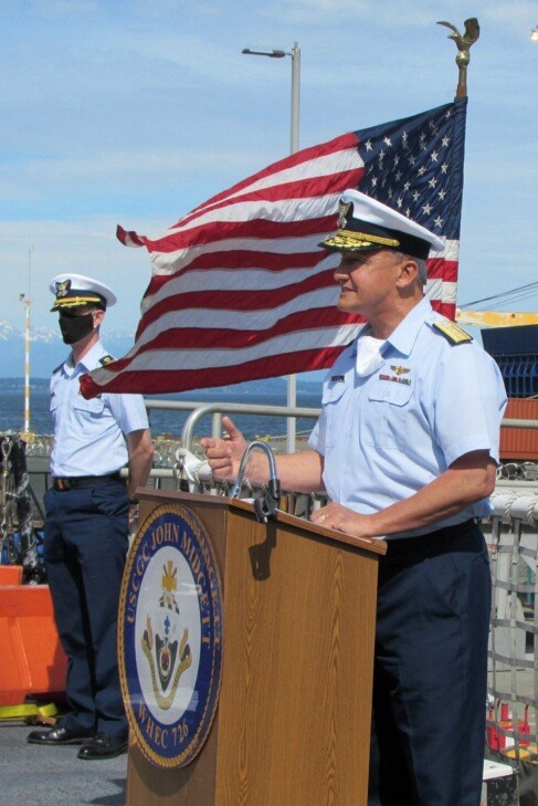 USCGC John Midgett (WHEC-726) transfers command