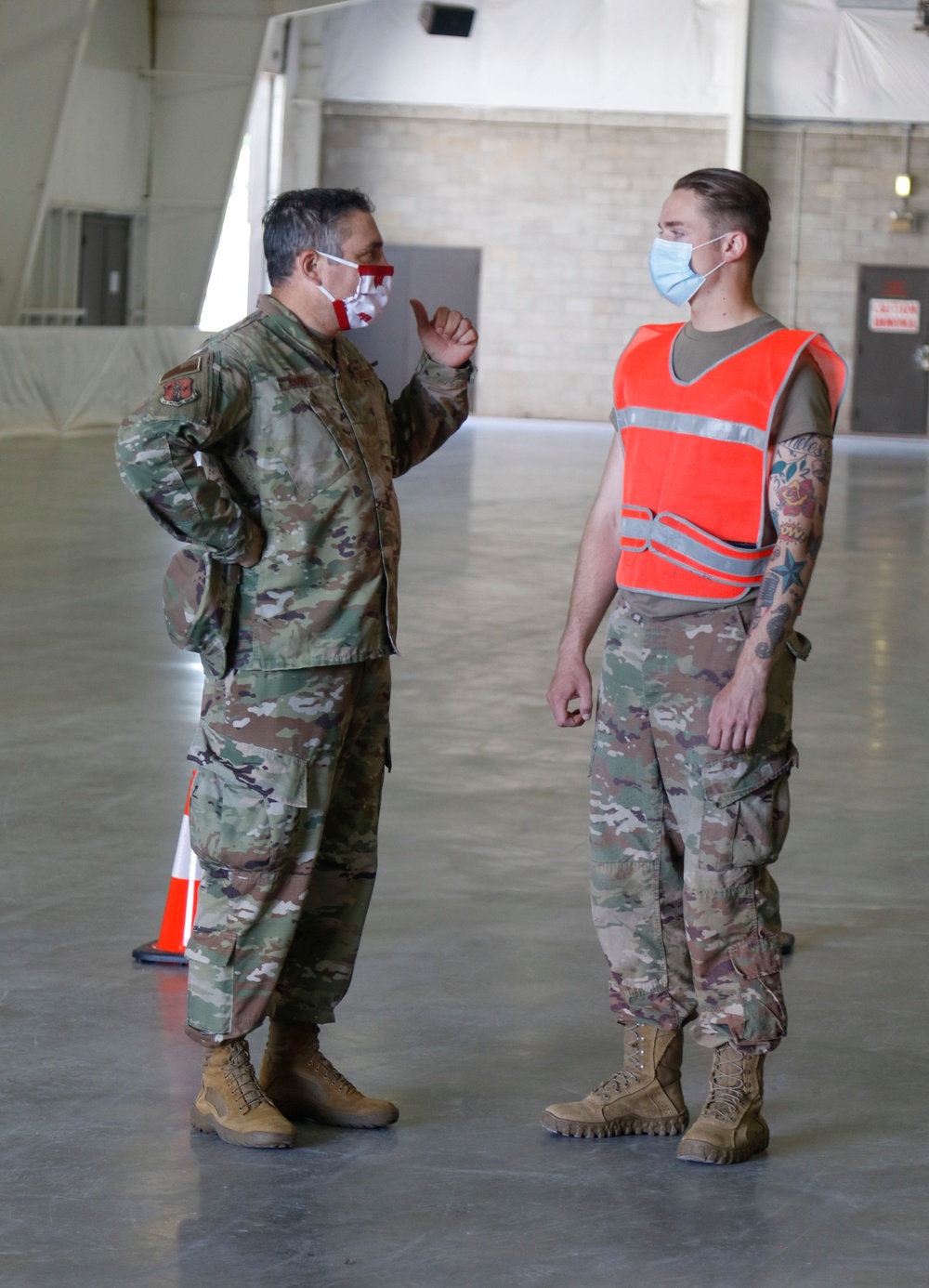 Maj. Gen. Paul Knapp, Wisconsin’s Adjutant General, Visits Specimen Collection Site in Antigo, Wis.