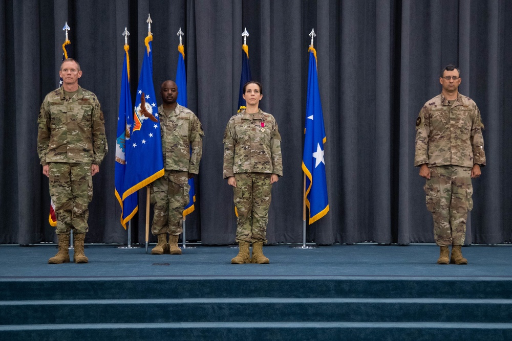 608th Air Operations Center change of command