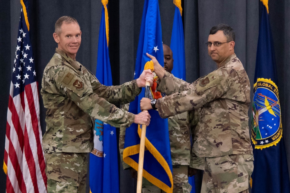 608th Air Operations Center change of command