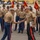 Lt. Col. Michael A. Beckhart serves as parade reviewing official for Fox Company graduation ceremony