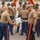 Lt. Col. Michael A. Beckhart serves as parade reviewing official for Fox Company graduation ceremony