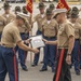 Lt. Col. Michael A. Beckhart serves as parade reviewing official for Fox Company graduation ceremony