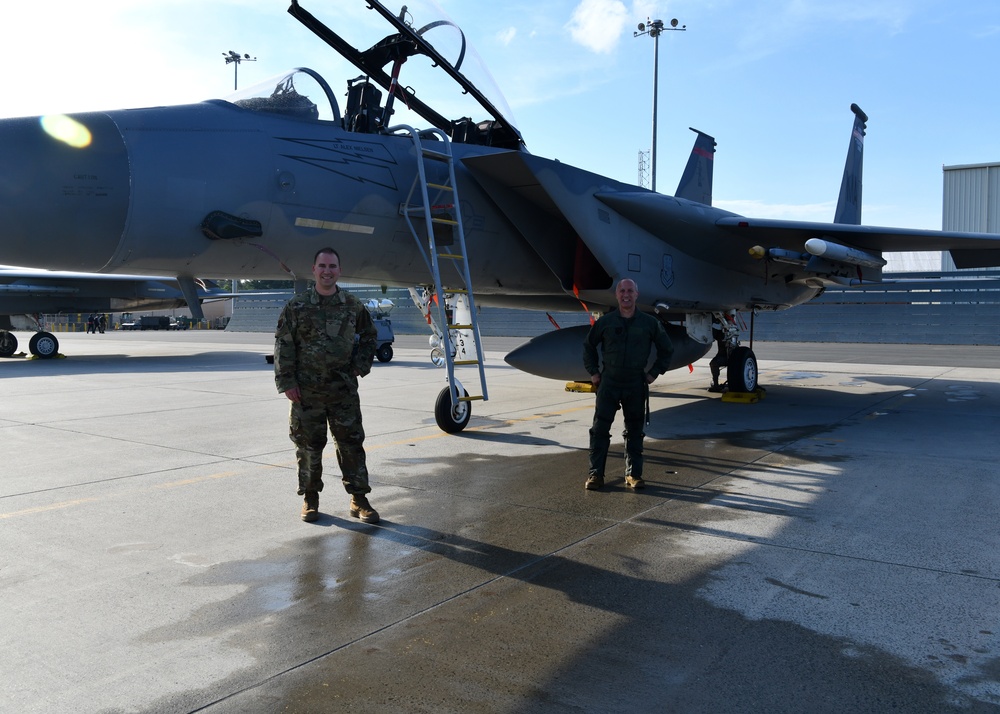 104th Fighter Wing Commander has F15 incentive flight