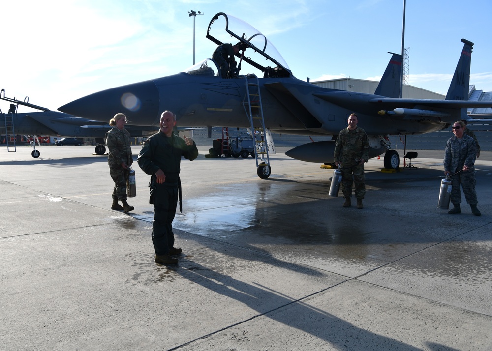 104th Fighter Wing Commander has F15 incentive flight