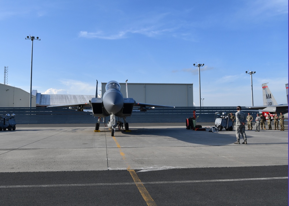 104th Fighter Wing Commander has F15 incentive flight