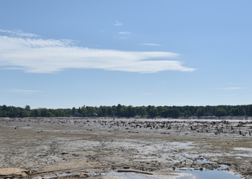 An empty Sanford Lake