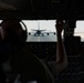 A U.S. Air Force KC-135 aircrew assigned to the 28th Expeditionary Air Refueling Squadron conducts an aerial refueling mission