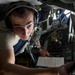 A U.S. Air Force KC-135 aircrew assigned to the 28th Expeditionary Air Refueling Squadron conducts an aerial refueling mission