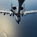 A U.S. Air Force KC-135 aircrew assigned to the 28th Expeditionary Air Refueling Squadron conducts an aerial refueling mission