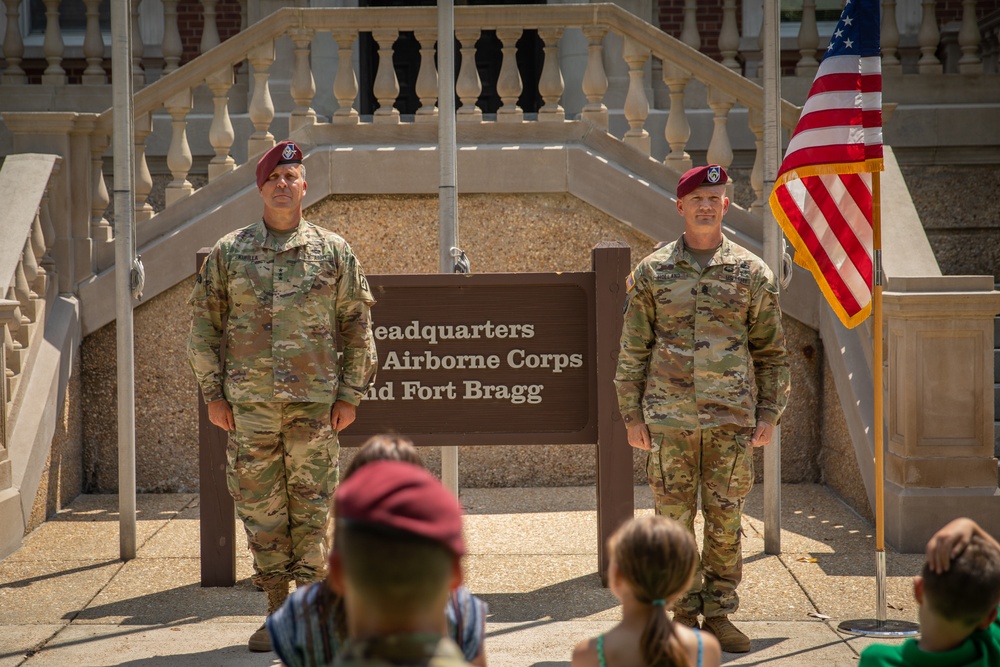 Command Sgt. Maj. Thomas Holland Becomes the 27th Command Sergeant Major of the XVIII Airborne Corps