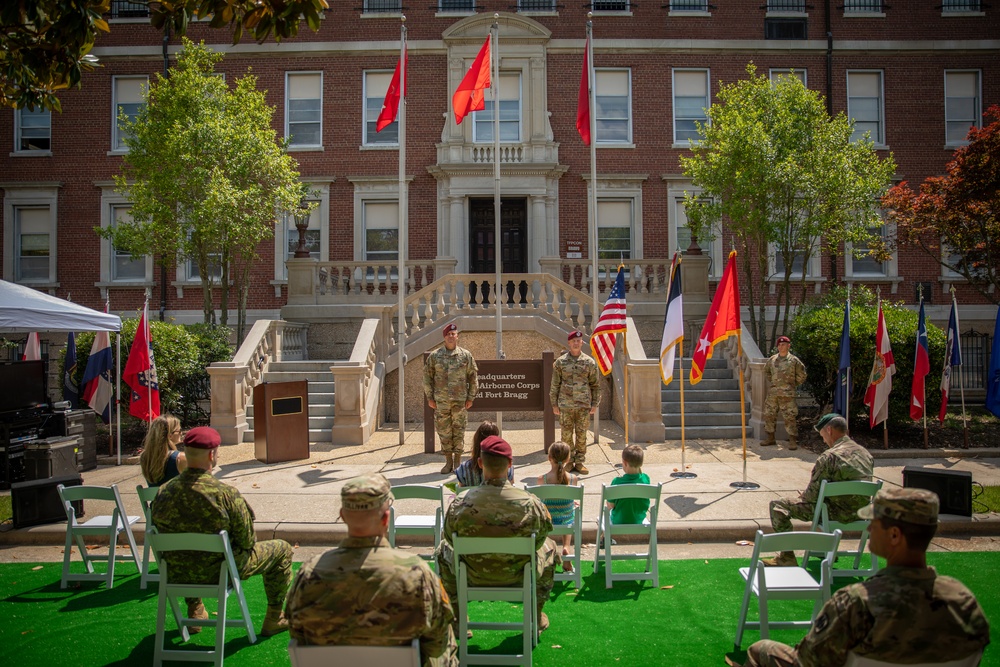 Command Sgt. Maj. Thomas Holland Becomes the 27th Command Sergeant Major of the XVIII Airborne Corps