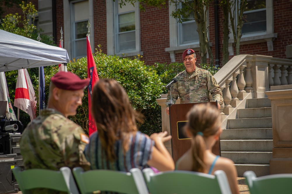 Command Sgt. Maj. Thomas Holland Becomes the 27th Command Sergeant Major of the XVIII Airborne Corps