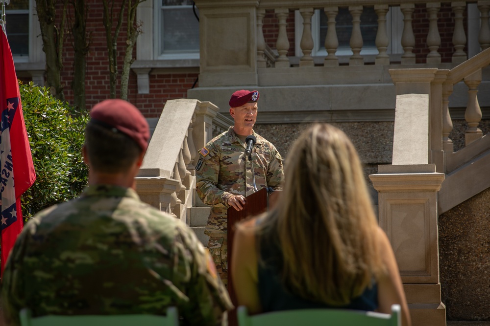 Command Sgt. Maj. Thomas Holland Becomes the 27th Command Sergeant Major of the XVIII Airborne Corps