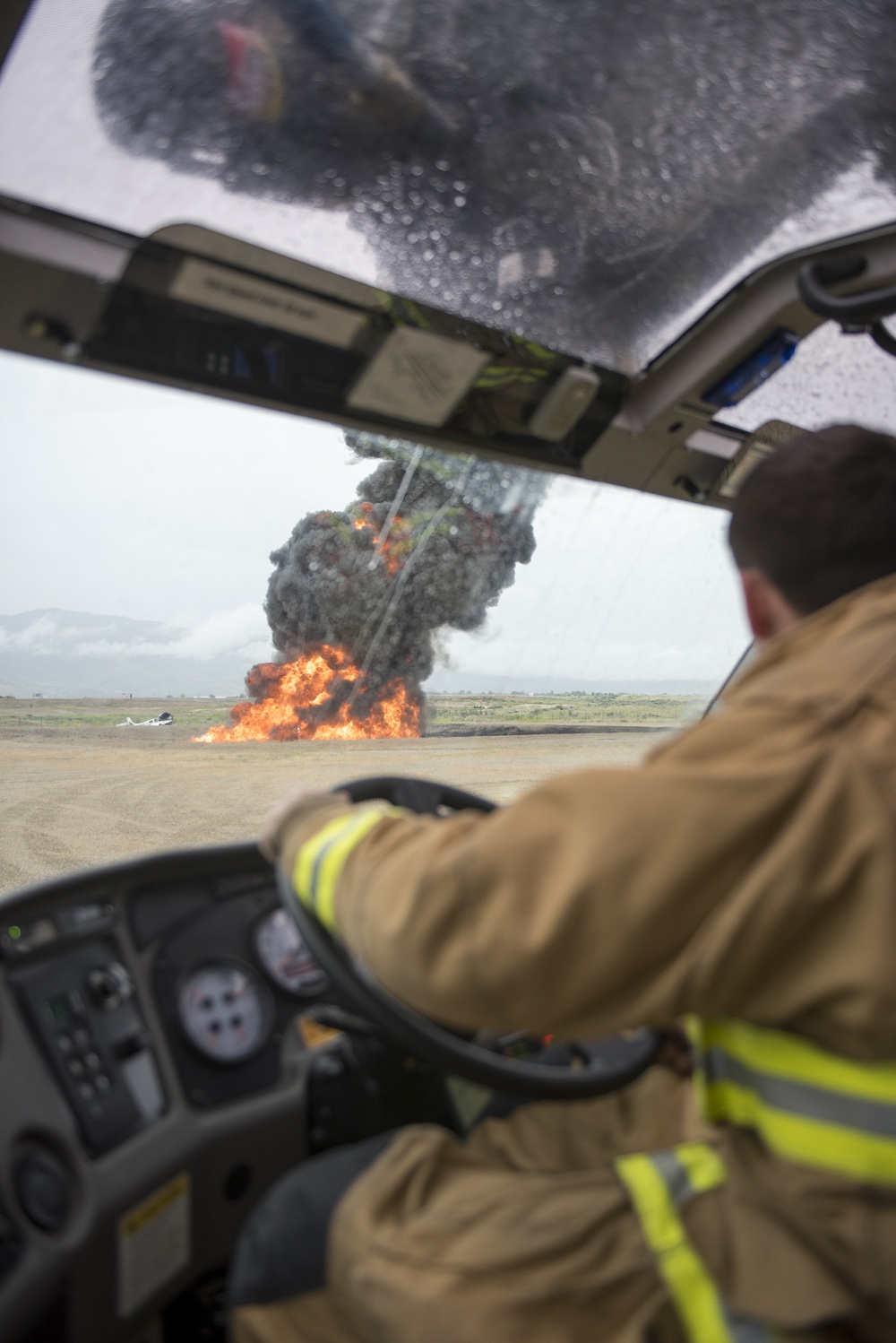 Gowen Field Aircraft Fire Exercise