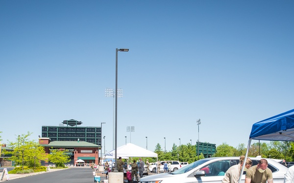 The Michigan National Guard conducted COVID-19 testing in Midland, Mich.