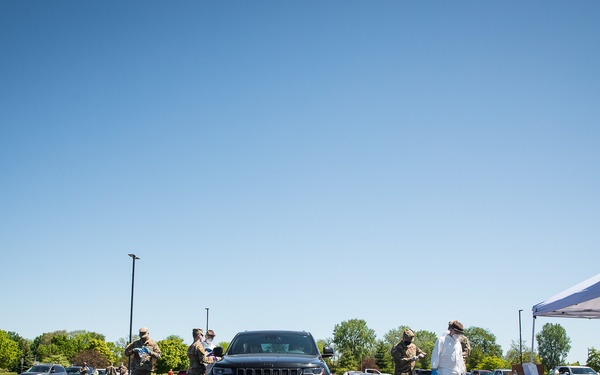 The Michigan National Guard conducted COVID-19 testing in Midland, Mich.