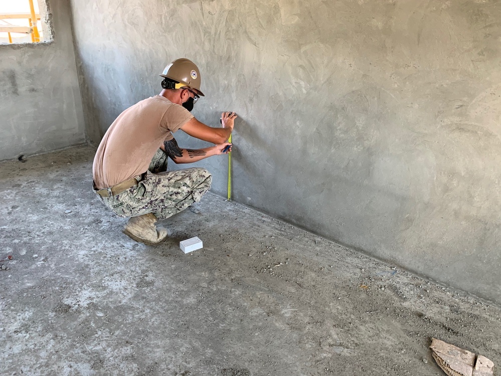 U.S. Navy Seabees with NMCB-5’s Detail Timor-Leste construct a two-room schoolhouse