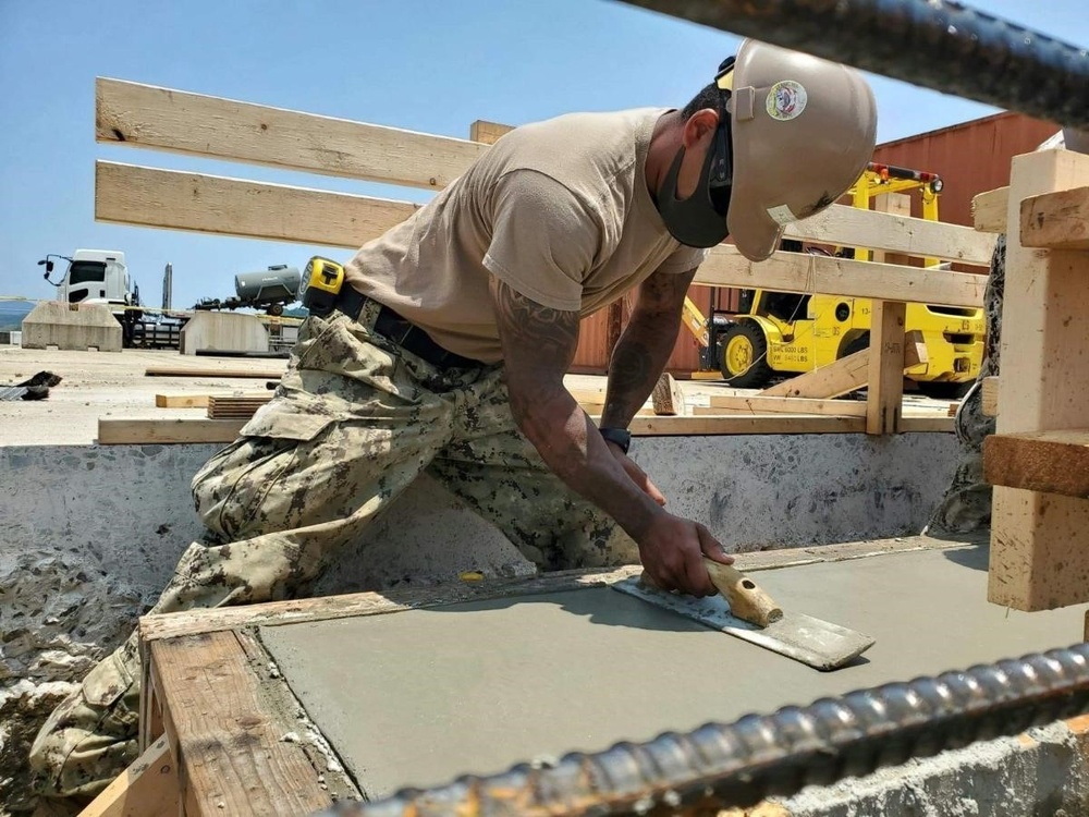 U.S. Navy Seabees with NMCB-5’s Detail Sasebo support Naval Beach Unit 7