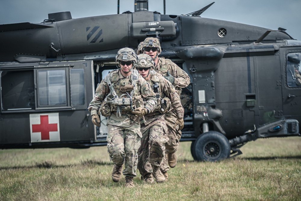 Allied Spirit MEDEVAC Training