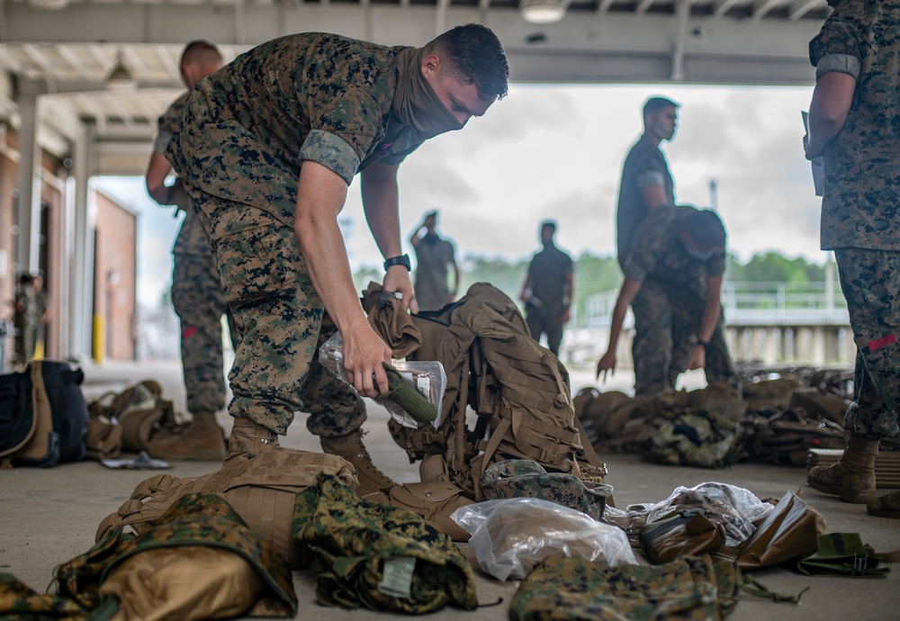 Task force Marines, Sailors prepare for deployment through strategic mobility exercise