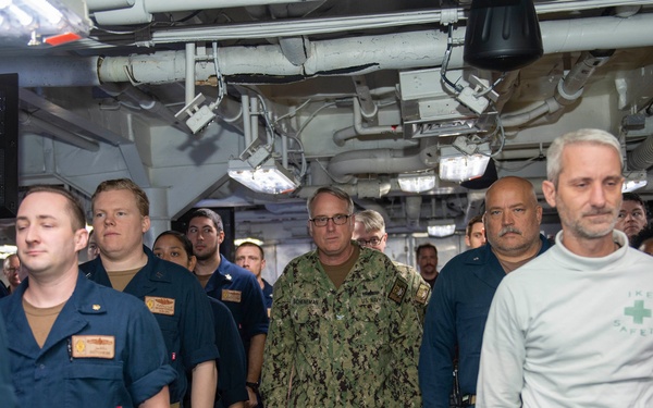 DESRON 26 Changes Command while at sea aboard USS Dwight D. Eisenhower
