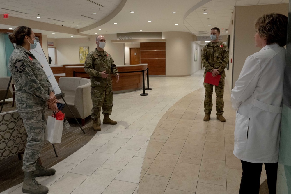 Alternate care site commanders visit hospital