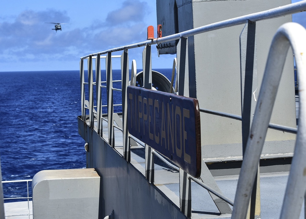 USNS Tippecanoe (T-AO 199) Conducts Replenishment-at-Sea with USS Blue Ridge (LCC 19)