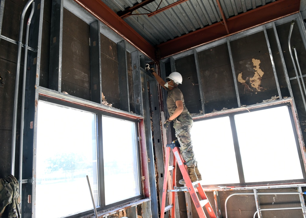149th Fighter Wing civil engineers perform building renovations