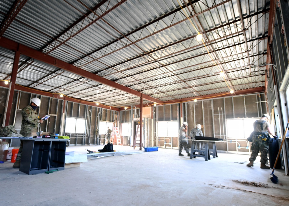 149th Fighter Wing civil engineers perform building renovations