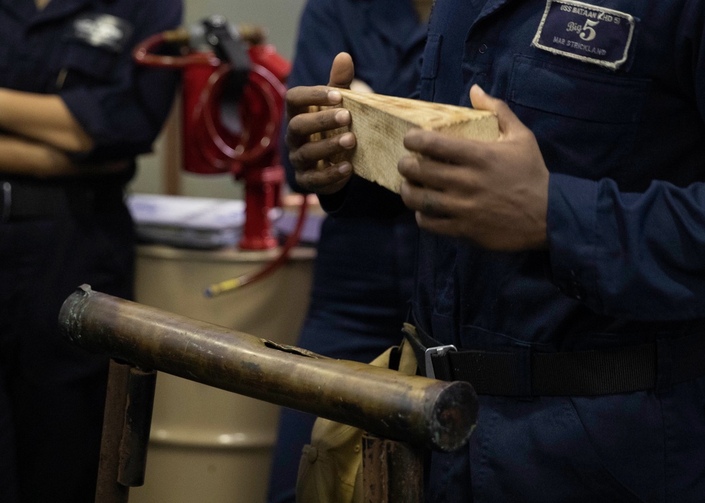 USS Bataan (LHD 5) Damage Control Training