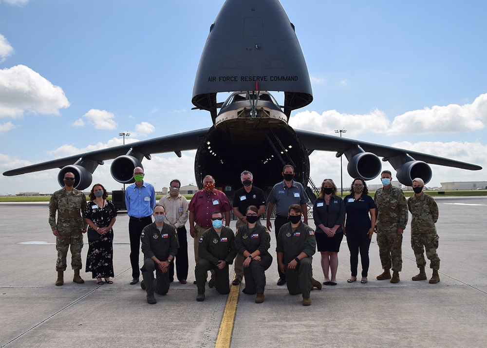 502nd commander farewell tour with civic leaders’ visit Alamo Wing C-5M