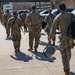 TXARNG Soldiers stand ready at the rally in Angelton, Texas