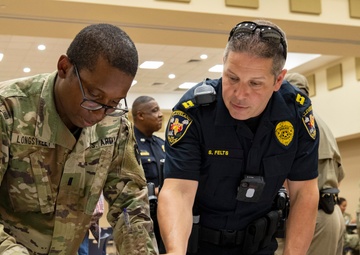 TXARNG Soldiers prepare to support law enforcement during Cleveland, Texas protests