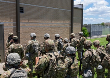 TXARNG Soldiers prepare to support law enforcement during Cleveland, Texas protests