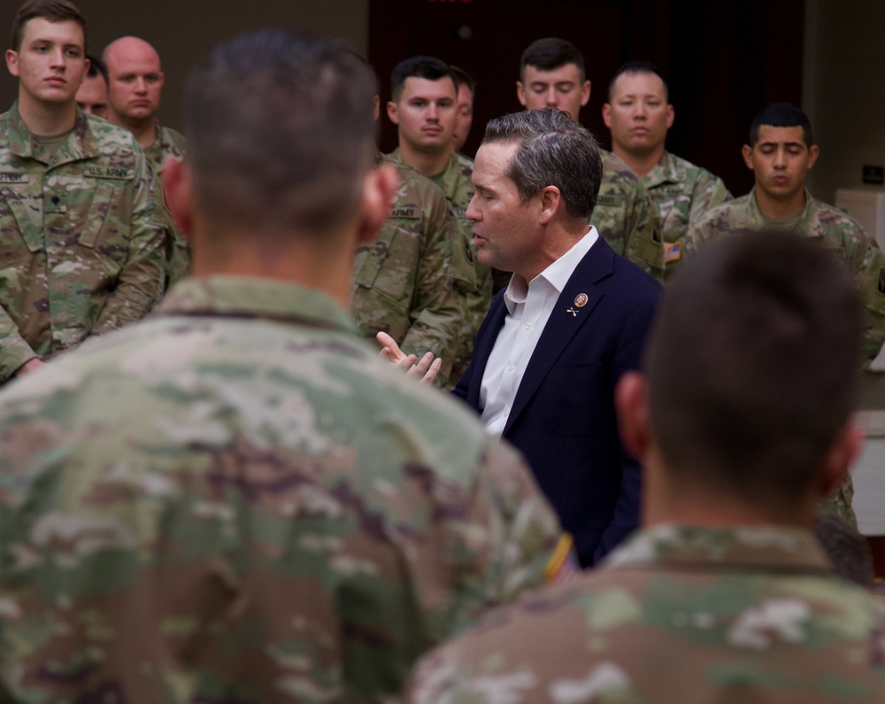 Congressman addresses the 53rd Infantry Brigade Combat Team in Washington D.C.
