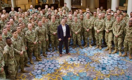 Congressman addresses the 53rd Infantry Brigade Combat Team in Washington D.C.